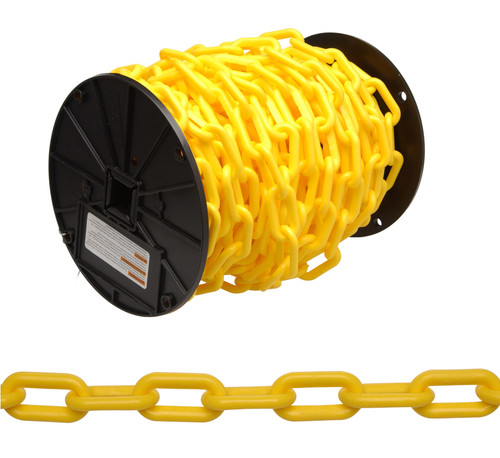 Campbell 0990837 #8 Plastic Chain, Yellow, 60' per Reel