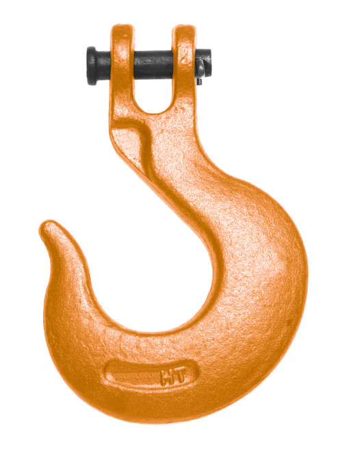 Campbell 4403815 5/8" Alloy Clevis Slip Hook, Forged Alloy, Painted Orange, Bulk