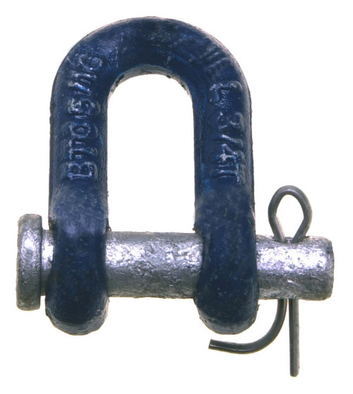 Campbell 5420805 1/2" Chain Shackle, Round Pin, Forged Carbon Steel, Self Colored, Bulk