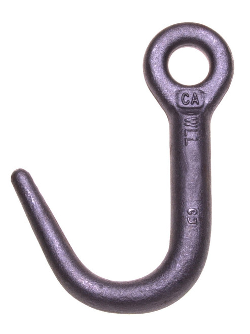 Campbell 5616616 1" Cam-Alloy J-Hook, Style A, Bright, Bulk