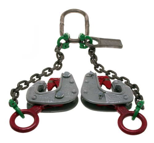 Campbell 6410301 Double Chain Sling for Drums, using Alloy Chain & 2 Drum Lifting Clamps