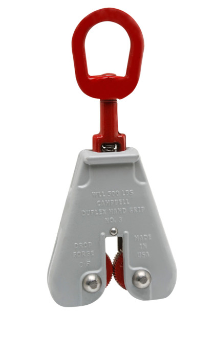 Campbell 6421802 #3 Duplex Hand Grip, W/EyeNut, 500 Lb. WLL