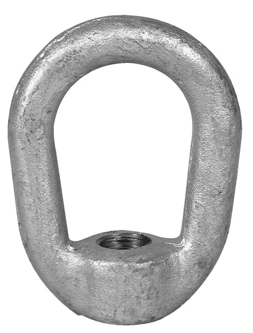 Campbell 7100103 #2 Eye Nut, 3/8" UNC-2B Tap Size, Forged, Normalized, Galvanized