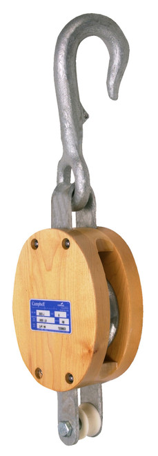 Campbell 7209803 3001J, 6" Single, Painter's Staging Block, Roller Bushed, Galvanized