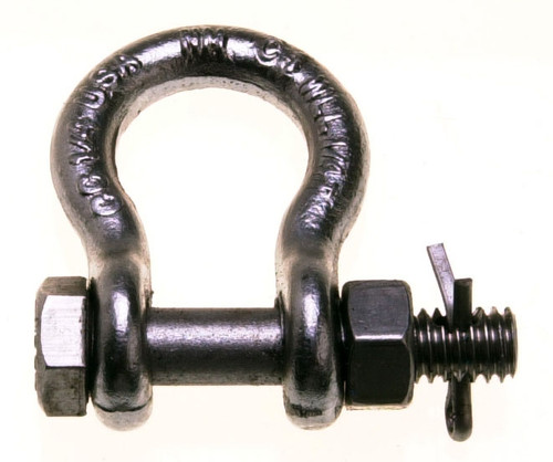 Campbell 6402406 3/8" Stainless Steel Bolt Type Anchor Shackle, Forged Type 316, Bulk