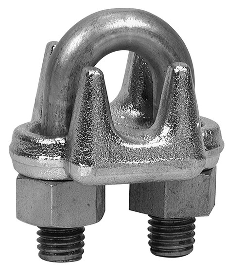 Campbell 6403004 1/4" Stainless Steel Wire Rope Clip, Forged Type 316, Bulk