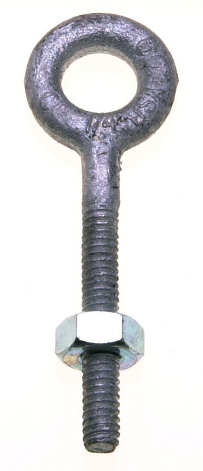 Campbell 7150111 1/2" x 10" Regular Nut Eyebolt, Drop Forged Carbon Steel, Galvanized