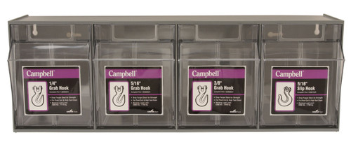 Campbell B0720001 Forged Hook Tilt Bin Display Assortment