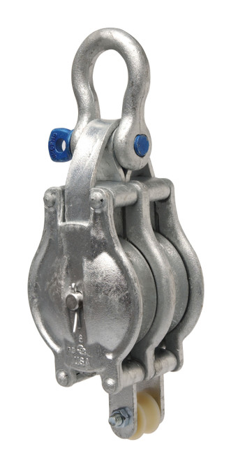 Campbell 7247136 3042K, 6" Double Sheave, B&L Star Metal Block, Bronze Bushed,Galvanized