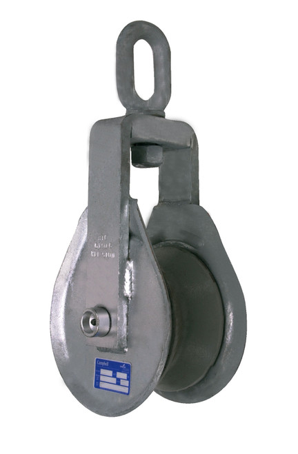 Campbell 7399058 Try Net Block, 8", 3 Ton WLL, Bronze Pressure Grease Bushing, Galvanized