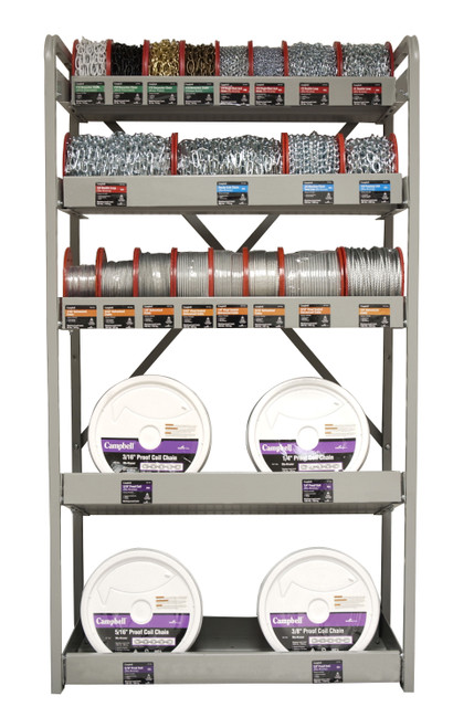 Campbell D0720133 Display, 3' Wide, Round Pail / Reels Assortment