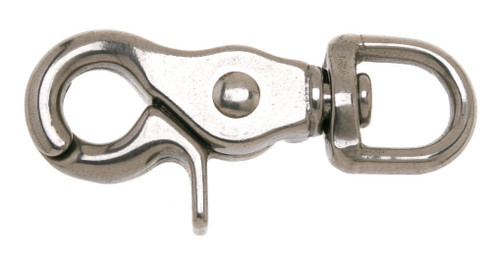 Campbell T7631704 #5013S 1/2" Trigger Snap,Round Eye,Swiveling,Stainless Steel,UPC Tagged