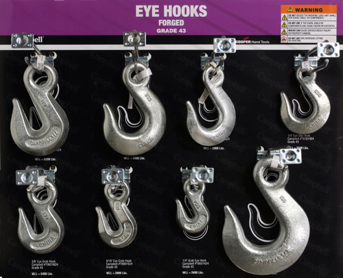 Campbell D0720160 Display, 15" x 18", Forged Eye Hooks, Grade 43