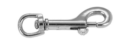 Campbell T7631804 #5025S 1/2" Bolt Snap, Round Eye, Swiveling, Stainless Steel,UPC Tagged
