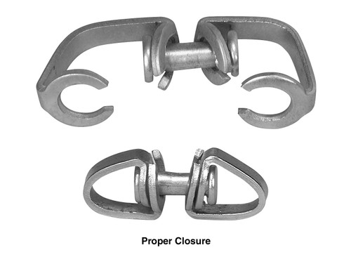 Campbell T5901024 1/0 - 2/0 Open Eye Swivel, Zinc Plated, UPC Tagged