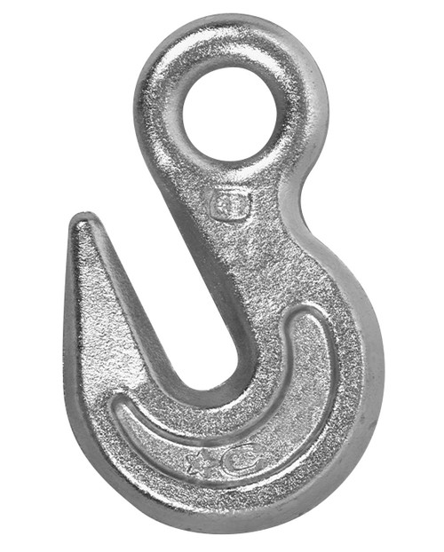 Campbell T9001624 3/8" Eye Grab Hook, Grade 43, Zinc Plated, Import, UPC Tagged