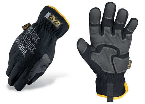 Mechanix Wear MCW-UF-012 Cold Weather Utility Fleece Gloves, Black, Pr, XX-Large