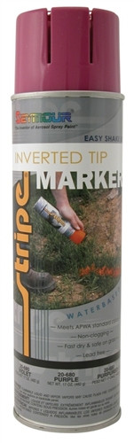 Seymour 20-680 Stripe Inverted Tip Water Base 20 oz., Purple, 6/Case