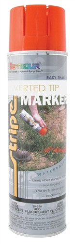 Seymour 20-971 Stripe Inverted Tip Solvent Base 20 oz., Safety Red, Each