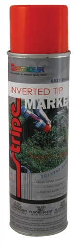 Seymour 20-635 Stripe Inverted Tip Temporary Marker, Red, 6/Case