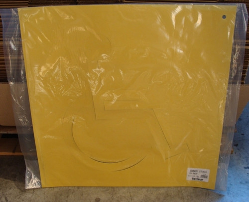 Seymour Z-502 Reusable Stencil Board, 24" x 24" Handicap Symbol, Each