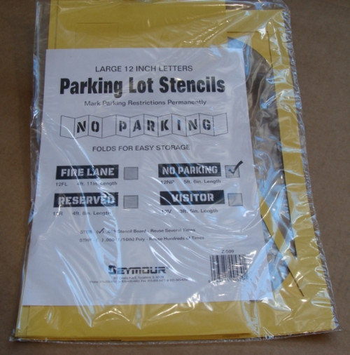 Seymour Z-509 Reusable Stencil Board, 12" No Parking