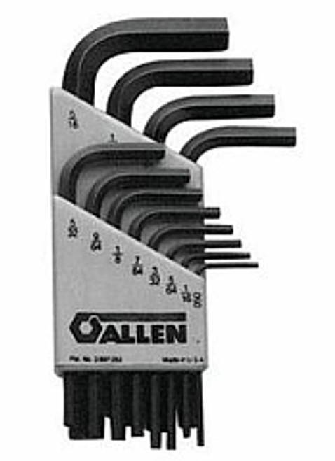 Allen 56108 12Pc SAE Short Arm Hex Key Set