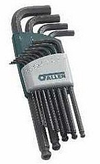 Allen 56612G 13 Pc SAE Ball End Long Arm Hex Key Set