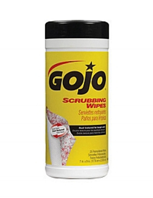 6383-06 GOJO 25 Count Canister Scrubbing Wipes