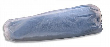 Ansell 59-001-18W 18" White 8 Mil Vinyl Sleeves With Elastic At Both En