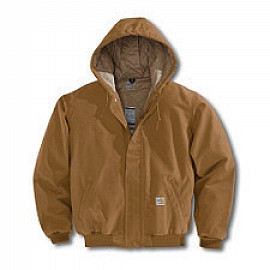 Carhartt FRJ184BN2XTL 2X Tall Brown 13 Ounce Cotton Duck Flame R