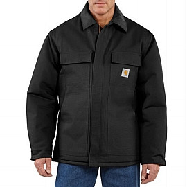 Carhartt C003BK4XRG 4X Regular Black Arctic Quilt-Lined 12 Ounce Cotton