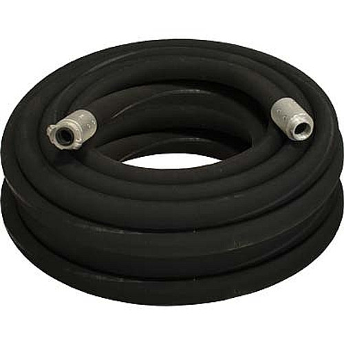 1-1/4" Blast Hose Assembly, Black, 100 Feet, Aluminum Fittings (20F-10114BLK1003AL)