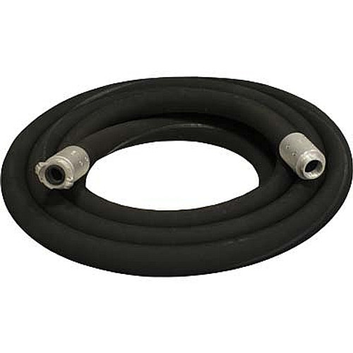 1-1/2" Blast Hose Assembly, Black, 25 Feet, Aluminum Fittings (20F-10112BLK0254XAL)