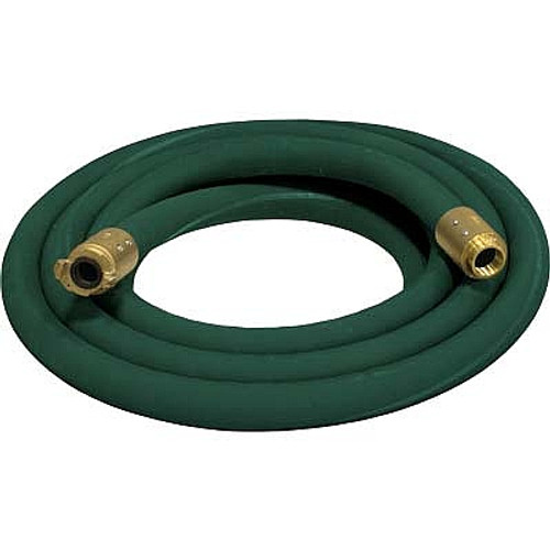 1-1/4" Blast Hose Assembly, Green, 25 Feet, Brass Fittings (20F-10114GRN0254BR)