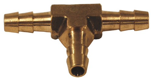 Dixon 1790404CLF 1/4" x 1/4" Barbed Tee Splicer Lead Free Brass