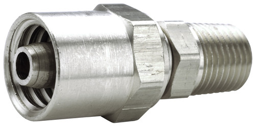 Dixon 1836114KSS 303SS Reusable Male Fitting 3/8" ID x 11/16" OD x 1/4" Male NPT