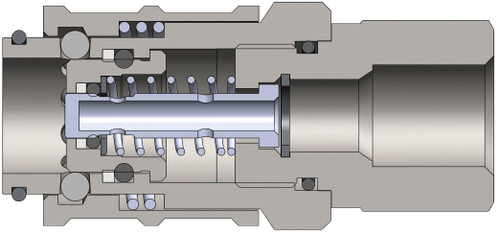 Dixon 1PDF2 1/8" Diagnostic Coupler, 1/4" NPTF Body Material: STEEL Body Size: 1/8"