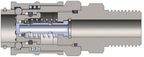 Dixon 1PDM2 1/8" DIAGONOSTIC NIPPLE 1/4"NPTF Body Material: STEEL Body Size: 1/8"