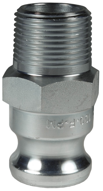 Dixon 300-F-PM 3" Plated Iron Male Adapter x Male
