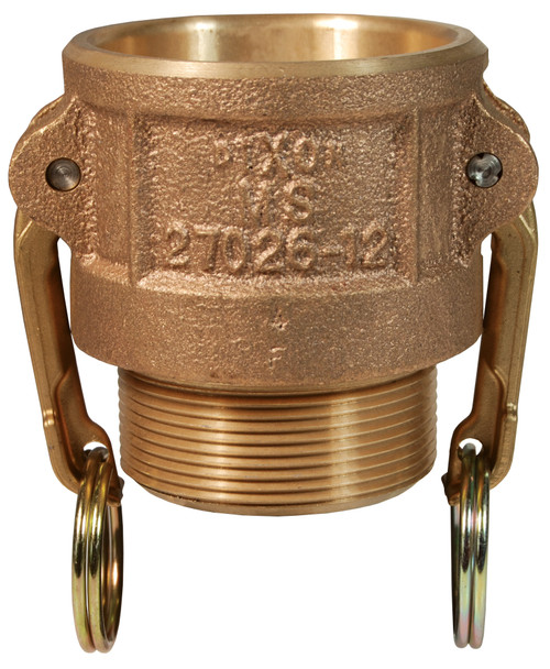 Dixon 300-B-BR 3" Brass Female Coupler x Male NPT