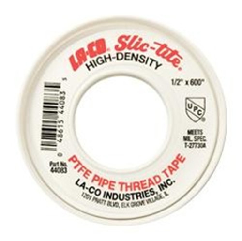 Markal 44083 Slic-Tite Ptfe Thread Tape Premium Grade 1/2" X 600", Each