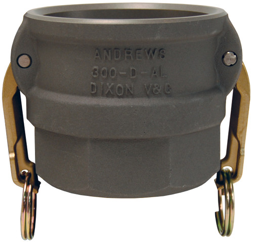 Dixon 300-D-ALH 3" Alum Hardcoat Female Coupler x