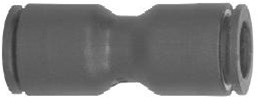 DIXON 31060600 Metric Push-In Unions,Nickel-plated Brass