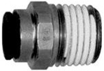 DIXON 31756214 Legris Push-In Male Connectors,Nylon/Nickel-Plated Brass