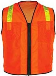 OK-1 OK-SVCMBO Zipper Surveyor Vest Size:2XL (48-52")