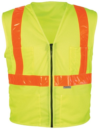 OK-1 OK-SVLMO ANSI Class II Zipper Surveyor Vest Size:3XL (52-56")