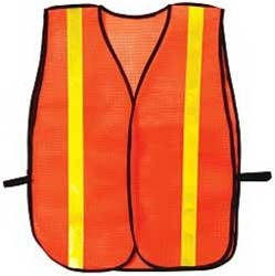 OK-1 OK-OVS1.5 PVC Open Mesh Hook & Loop Closure Vest Size:2/3XL (50-58")