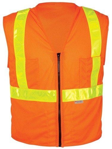 OK-1 OK-SVOML ANSI Class II Zipper Surveyor Vest Size:S/M (26-38")