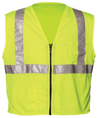 OK-1 OK-S1L ANSI Class II Zipper Vest Size:4/5XL (56-72")